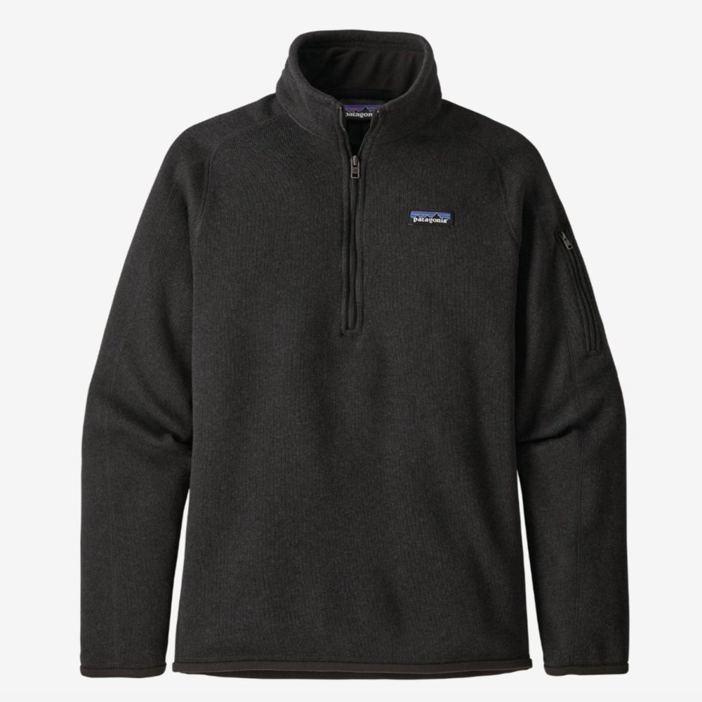 Patagonia Women's Better Sweater 1/4-zip Fleece, Black, XS
